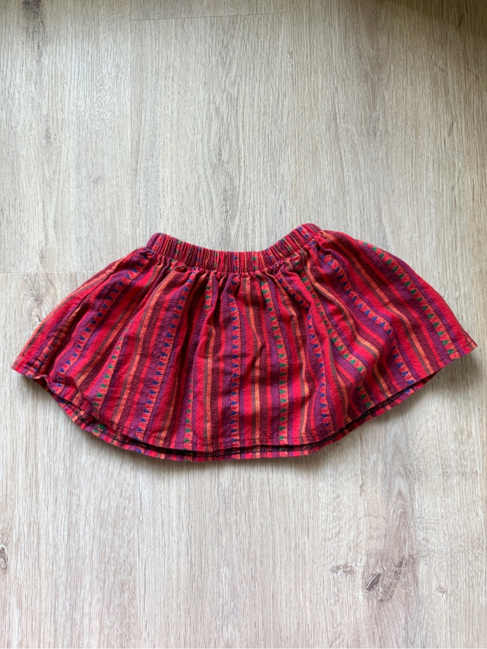 Vintage Mulberribush Striped Skirt